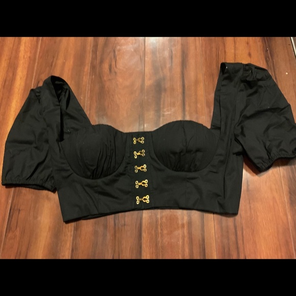 🚫SOLD🚫Fashion Nova Crop Hooked Bustier - Picture 5 of 6